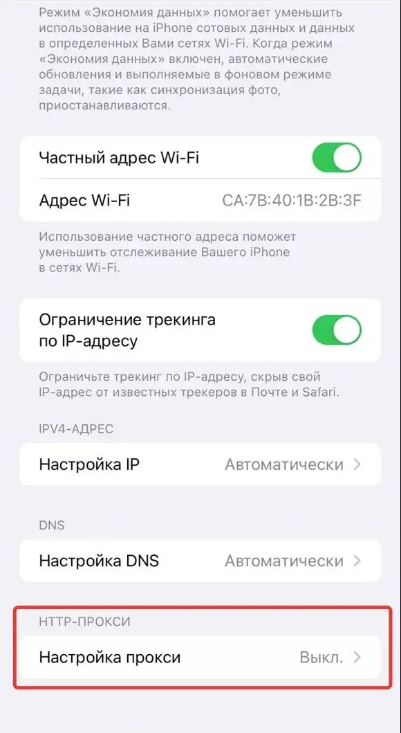 How to set up a proxy on the iPhone